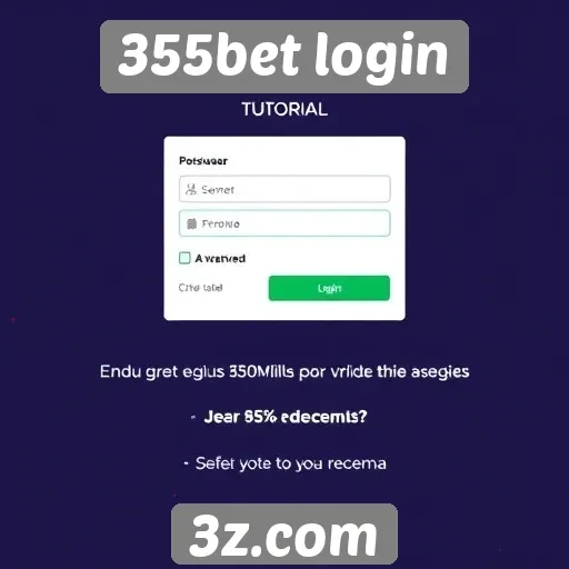 Tutorial passo a passo para acessar 355bet login